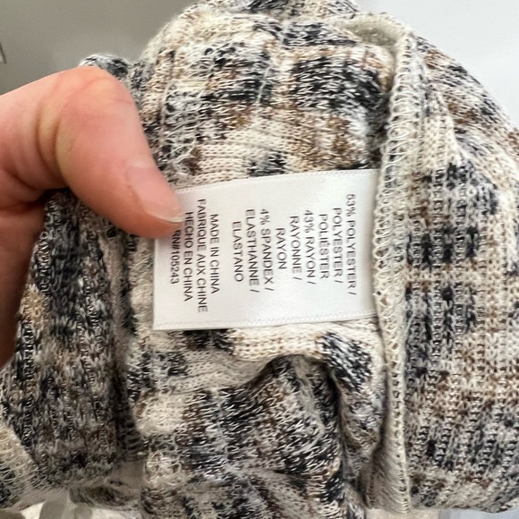 Bobeau JORDYN RIBBED KNIT JUMPSUIT leopard print size medium - Picture 14 of 14